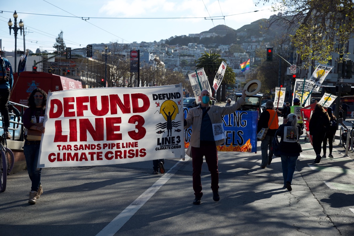 XRSFBay Confront Chase Bank in Solidarity with 'Stop Line 3' Indigenous Water Protectors in Minnesota:March 11th, 2021